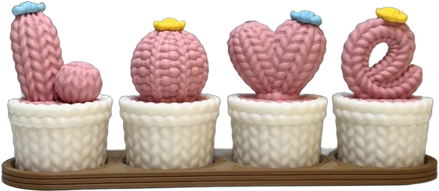 LOVE cactus planters